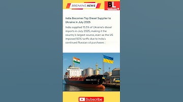 India Becomes Top Diesel Supplier to Ukraine in July 2025 #india #ukraine #oilexports #geopolitics