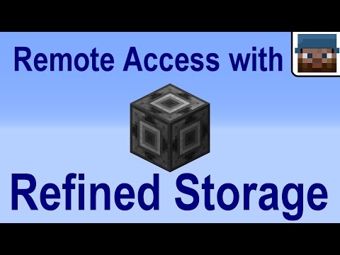 Minecraft Talk 27 - Remote Access with Refined Storage