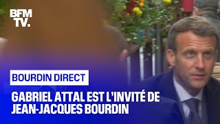 Gabriel Attal face à Jean-Jacques Bourdin en direct