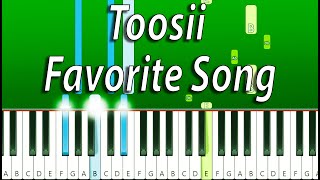 Toosii - Favorite Song (Piano Tutorial)