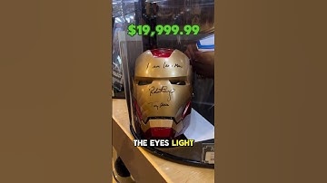 $20,000 IRON MAN helmet signed by Robert Downey Jr.
