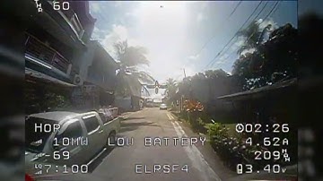 Upscaled DVR. Mobula 6 ExpressLRS DVR footage from Skyzone Sky04x Quadversity Setup.