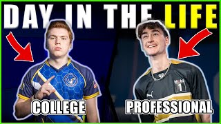 DAY IN THE LIFE | COLLEGE vs PROFESSIONAL ESPORTS PLAYER (ApparentlyJack)
