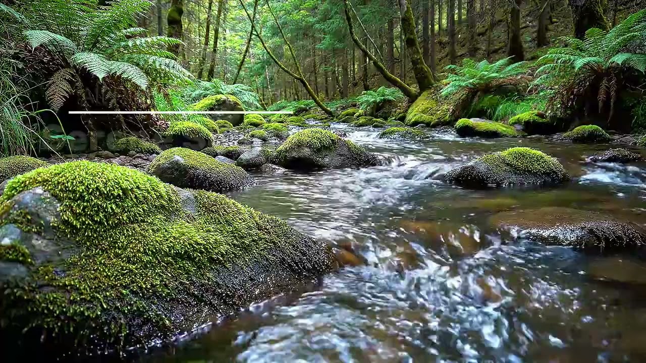 ASMR Tropical Rainforest River | Clear Jungle Stream | Sleep Relax Meditate | Real Shoot 8 Hour (4K)