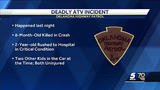OHP: 8-month-old dead, 2-year-old in critical condition in UTV incident outside of Norman Sunday