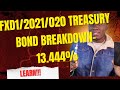 FXD1/2021/020: 20-Year Treasury Bond — 13.44% Explained#investing #treasurybonds