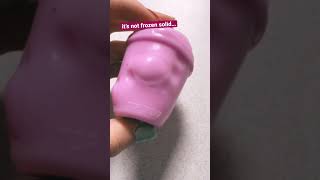 Freezing my stress ball in snow part 2