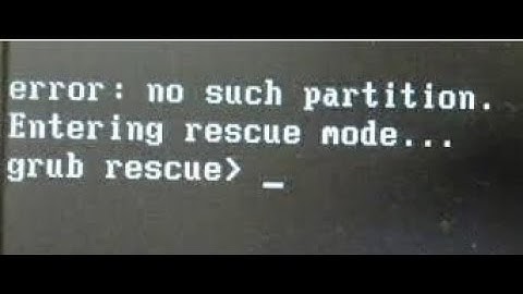 How to fix error : no such partition. Entering rescue mode || Easy Fix - 2020