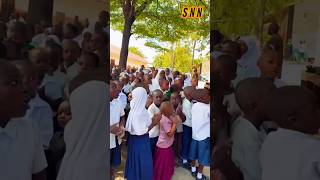 Tanzanian Kids singing the AU anthem right before their classes. ❤️❤️❤️