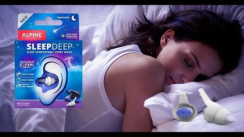 Alpine SleepDeep - comfortable sleeping earplugs for a quiet night’s sleep