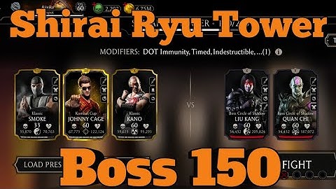 Mk Mobile Shirai Ryu Tower Boss 150 | Talent Tree & Equipment