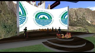 UHM - COE - LTEC - Virtual World Graduation 2019 through OpenSim