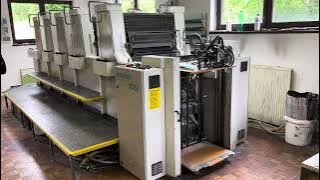5 color offset printing machine Roland 105 P (1994)