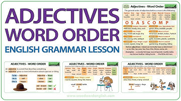 Adjectives Word Order | Learn English Grammar | Order of Adjectives in English