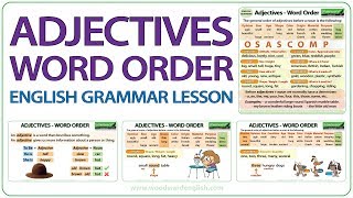 Adjectives Word Order – English Grammar Lesson