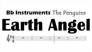 Earth Angel by The Penguins Bb Instruments Sheet Music Backing Track Play Along Partitura