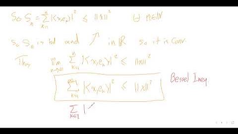 Lec5A Functional Analysis: Orthonormal Sets and Orthonormal Basis in Hilbert Spaces