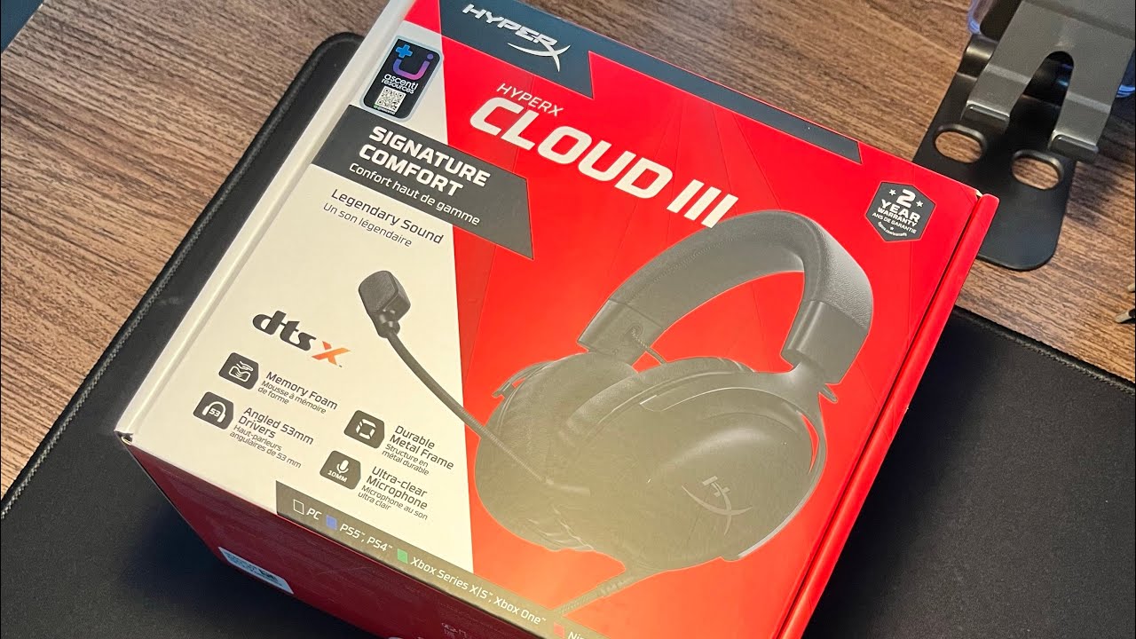 hyperx cloud iii unboxing แกะกล่องหูฟัง hyperx cloud iii - YouTube