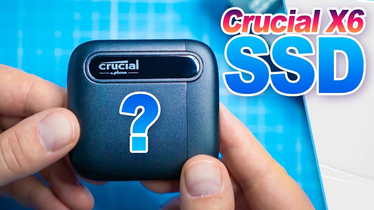 Crucial X6 1TB Portable SSD with USB-A adapter - Up to 800MB/s - PC and Mac  - USB 3.2 External Solid State Drive - CT1000X6SSD9