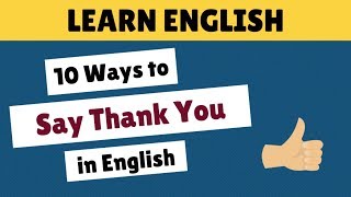 10 Ways to Say Thank You in English Resimi