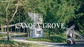 Architectuur ontmoet natuur: zwevend Canopy Grove van People