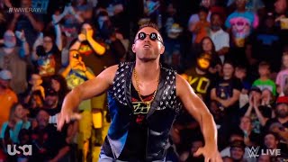 Celebrity The Miz impersonates La Knight Entrance WWE RAW 8/28/2023 Wealth