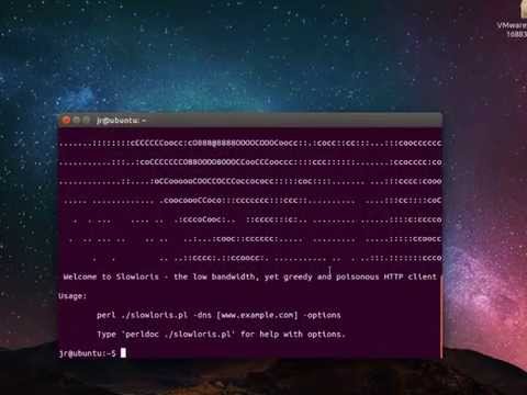 how to slowloris dos with ubutu