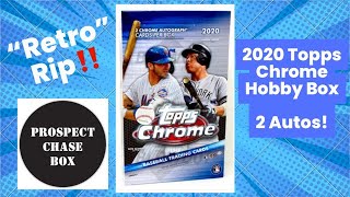 Prospect Chase Box is rippin’ a 2020 Topps Chrome Hobby Box! Chasing Bo Bichette and Yordan Alvarez