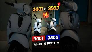 Comparison Bajaj Chetak 3001 vs 3503 #bajaj #chetak #automobile #viralshort #shorts