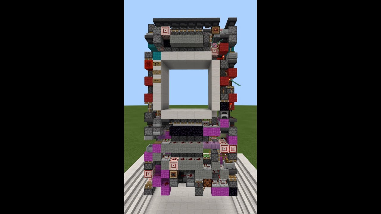 [MCBE] Smallest 6x6 observerless piston door 924blocks only - YouTube