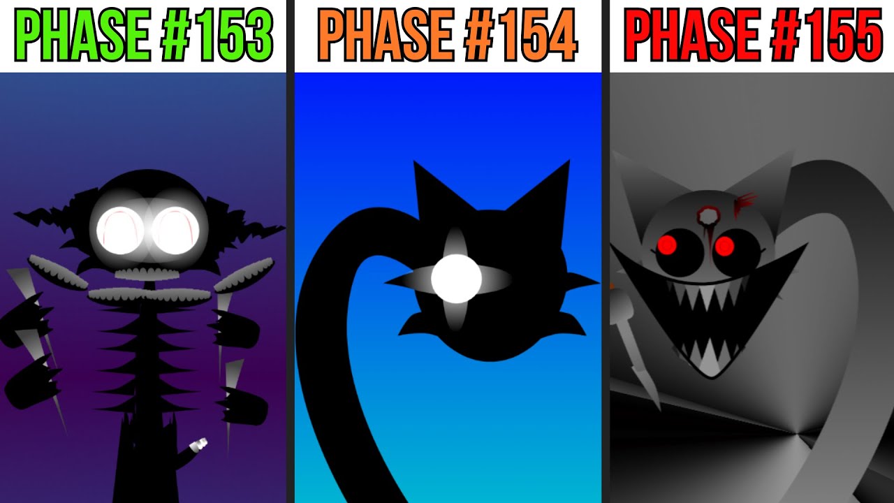 Phase 153 VS Phase 154 VS Phase 155 in Incredibox Sprunki