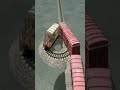 Craziest Train Cross Through Diamond Circle Bumpy Railroad 💥🤯 BeamNG.Drive Train simulator 3D#shorts