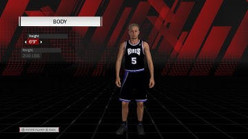 NBA 2K18 How to create Hedo Turkoglu Kings 2001-02