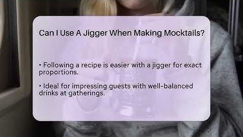 Can I Use A Jigger When Making Mocktails? - Beverage Buff