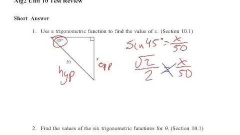 A2 Unit 10 Review #1