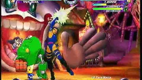 MvC2 Online (360): Brett (Cha/Spid/Psy) vs Matt (Jugg/Tron/Doom) 4 .:2.5.10:.
