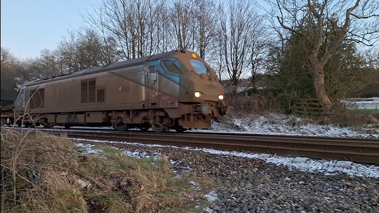 the First TPE 68 on the Ribble Valley line! (very dirty!)