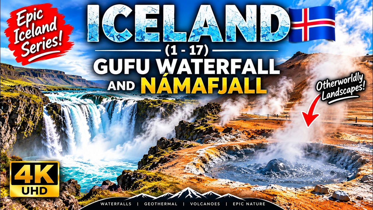 Iceland (1-17) Gufu waterfall and Námafjall — Namafjall — video poster