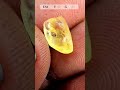 😱 This 3.25ct Natural Yellow Sapphire Rough Looks Like PURE GOLD 💛💎