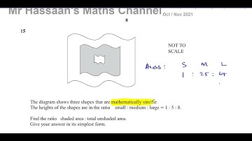 0580/21/O/N/21, (IGCSE), Paper 21,  Q15, Similarity, Area, Ratios