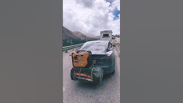 tesla + diesel generator #automobile #machine