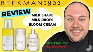 Beekman 1802 Skincare Review Milk Shake, Milk Drops, Bloom Cream