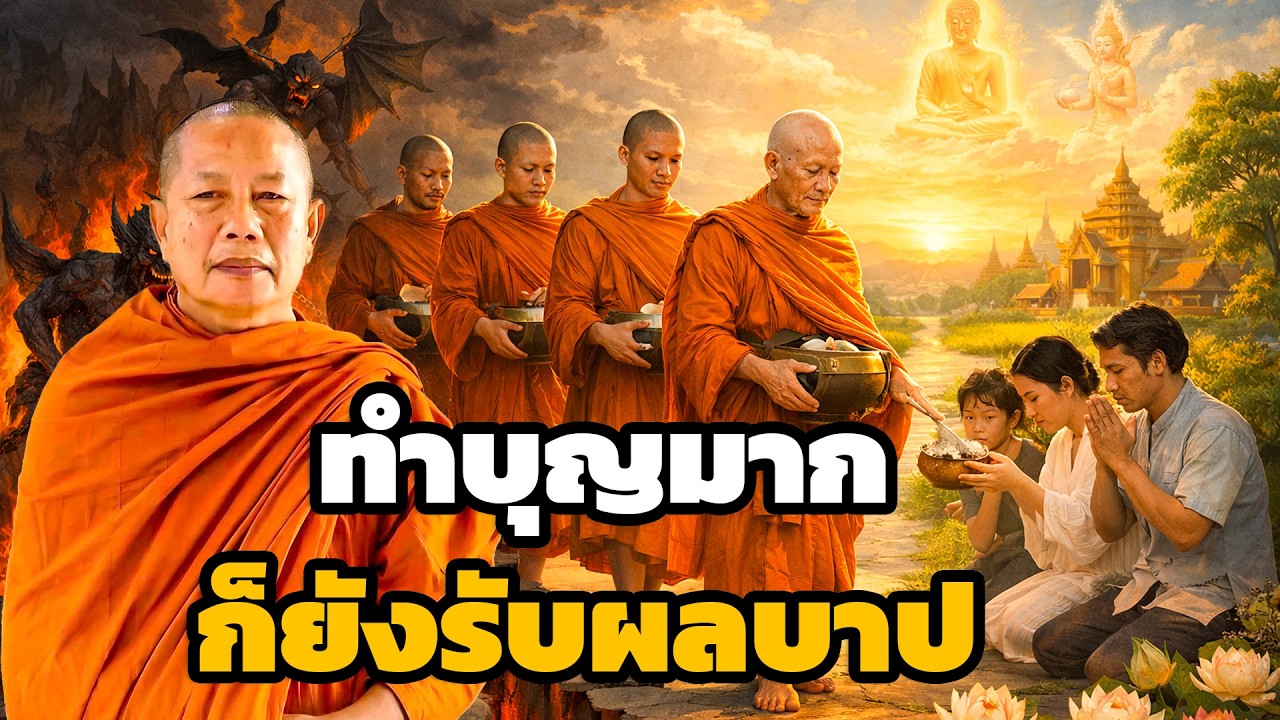 บุญคือบุญ บาปคือบาป ธรรมะคลายทุกข์ พระมหาบุญช่วย ปัญญาวชิโร #