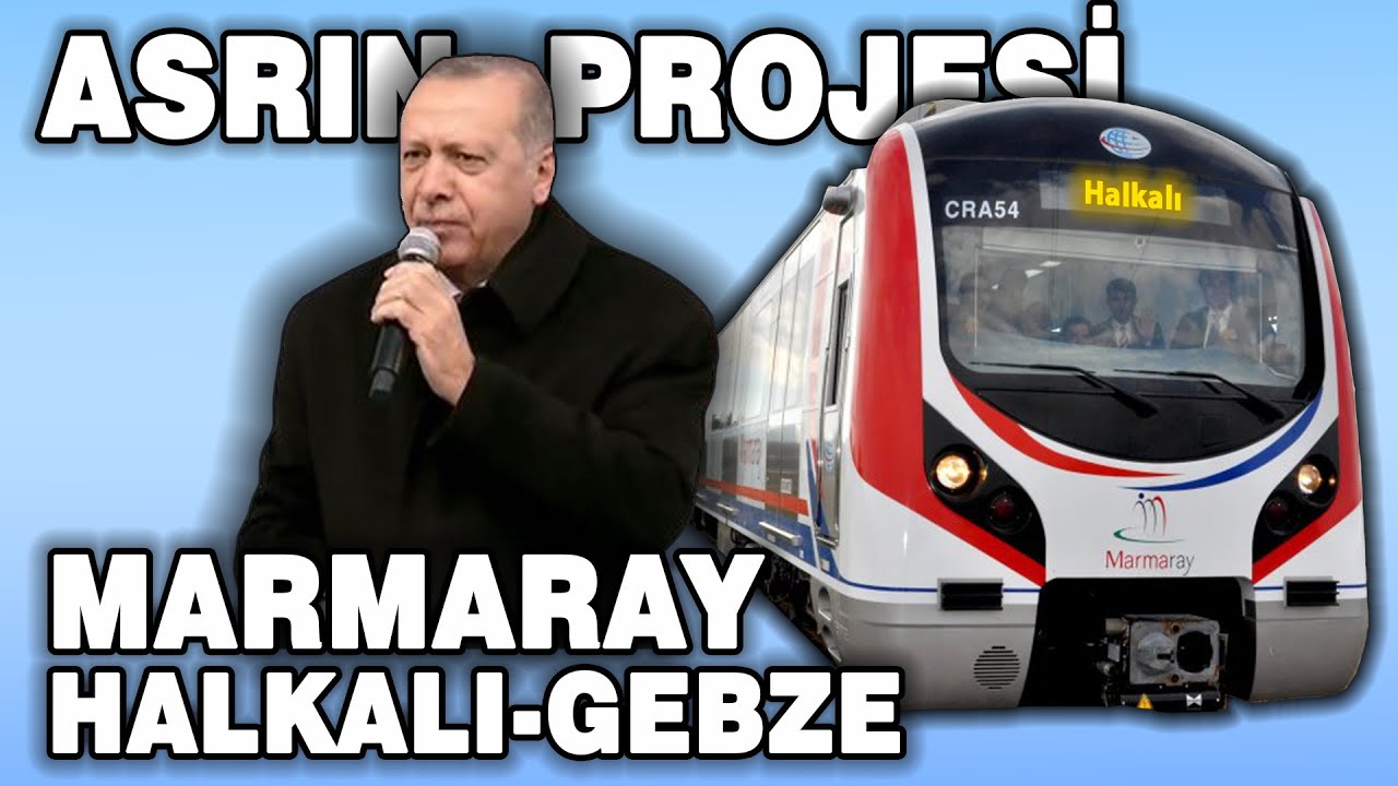 Marmaray Halkalı-Gebze Banliyö Hattının Google Earth Turu | Asrın Projesi