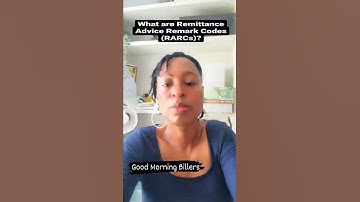 Remark Codes for Remittance Advice and Electronic Remittance Advice