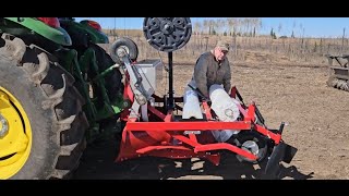 Planting our first commercial crop of Alaska sweet corn. Alaskan agricultural at It's finest