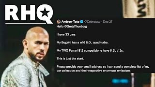 Andrew Tate Tweets At Greta Thunberg, Immediately Regrets It