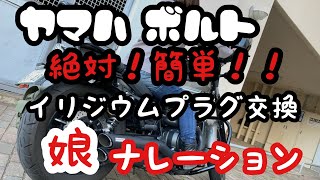 【ヤマハ　ボルト】イリジウムNGK　MotoDXに交換してみた。YAMAHA　BOLT　バンス＆ハインズ　VANS&HINES　ふうたん遊道。