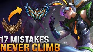 17 Low Elo Mistakes (Bronze, Silver, Gold)