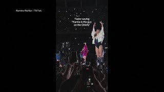 Taylor Swift shouts out Travis Kelce during show in Argentina